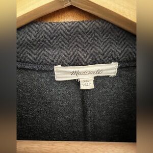 Madewell - Wool Blend Herringbone Swing Coat